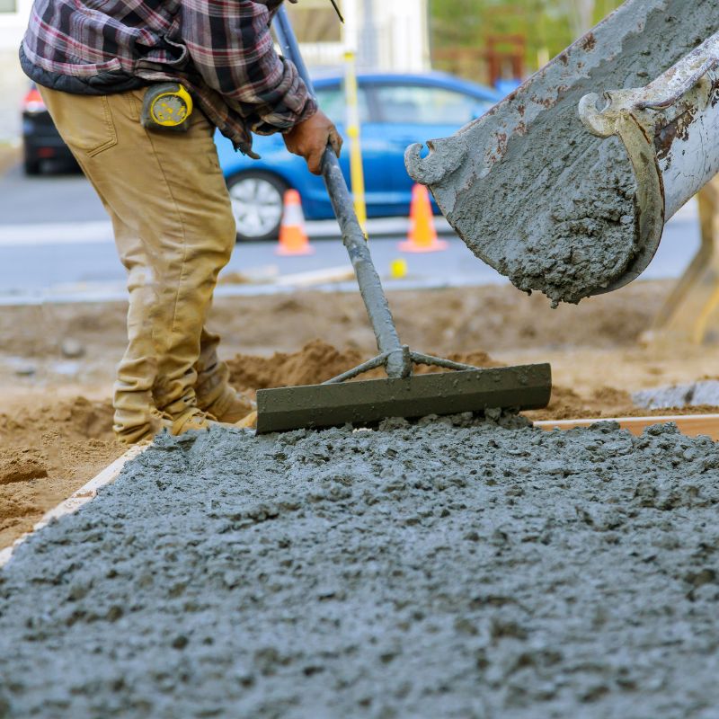pouring a concrete slab in San Antonio