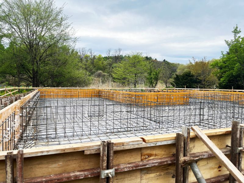 concrete foundation pouring and installation in San Antonio