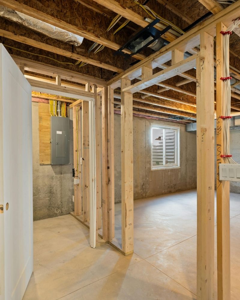 adding framing to a structure in San Antonio before drywall installation