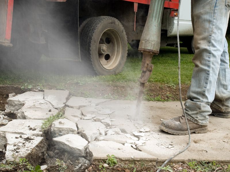 concrete demolition and sidewalk removal in San Antonio