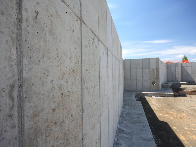 industrial concrete retaining walls in San Antonio