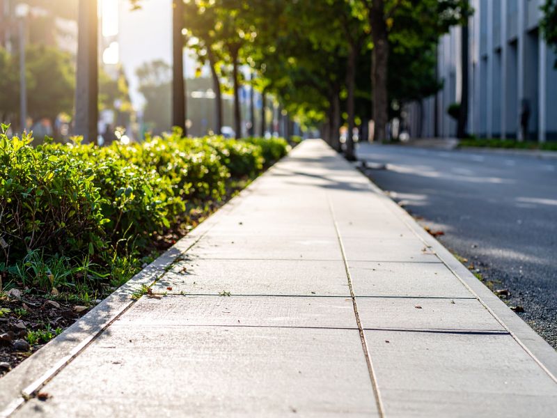 concrete sidewalk installation and pouring services